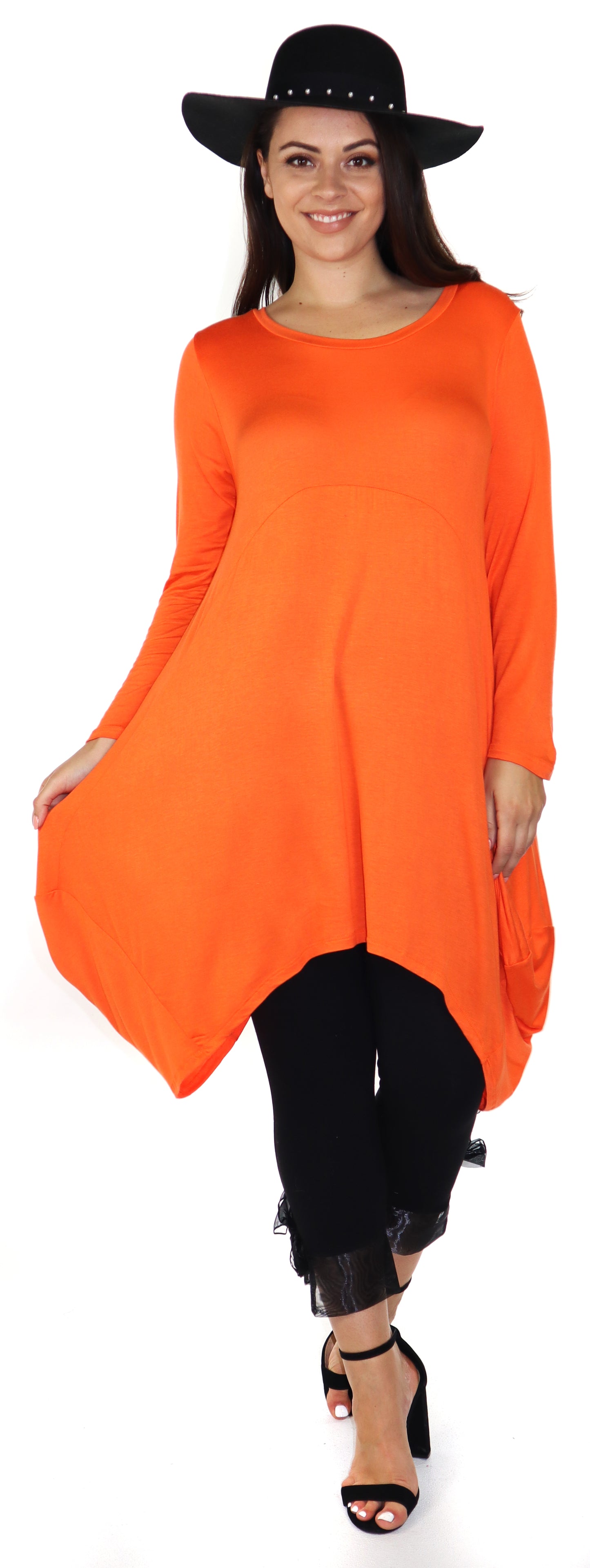 Dare2bstylish Artsy Balloon Layering Tunic Dress in Lagenlook Plus size,