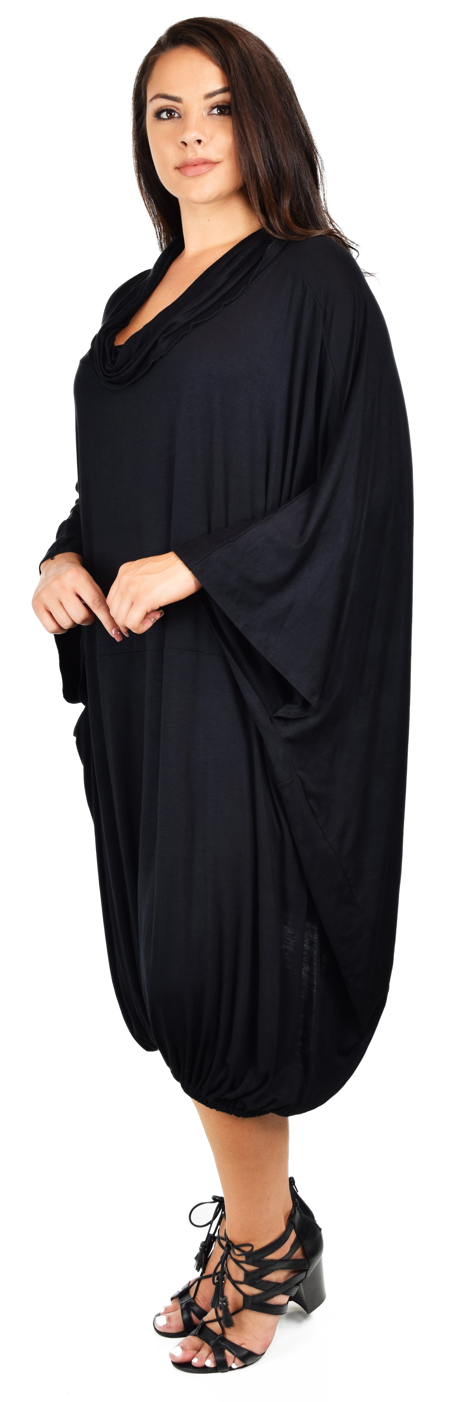 New Cowl Neck Dress, Plus Size Dress, Curvy Dress, Over size Dress,  Lagen look  Dress. 1XL to 6XL, Plus size clothing
