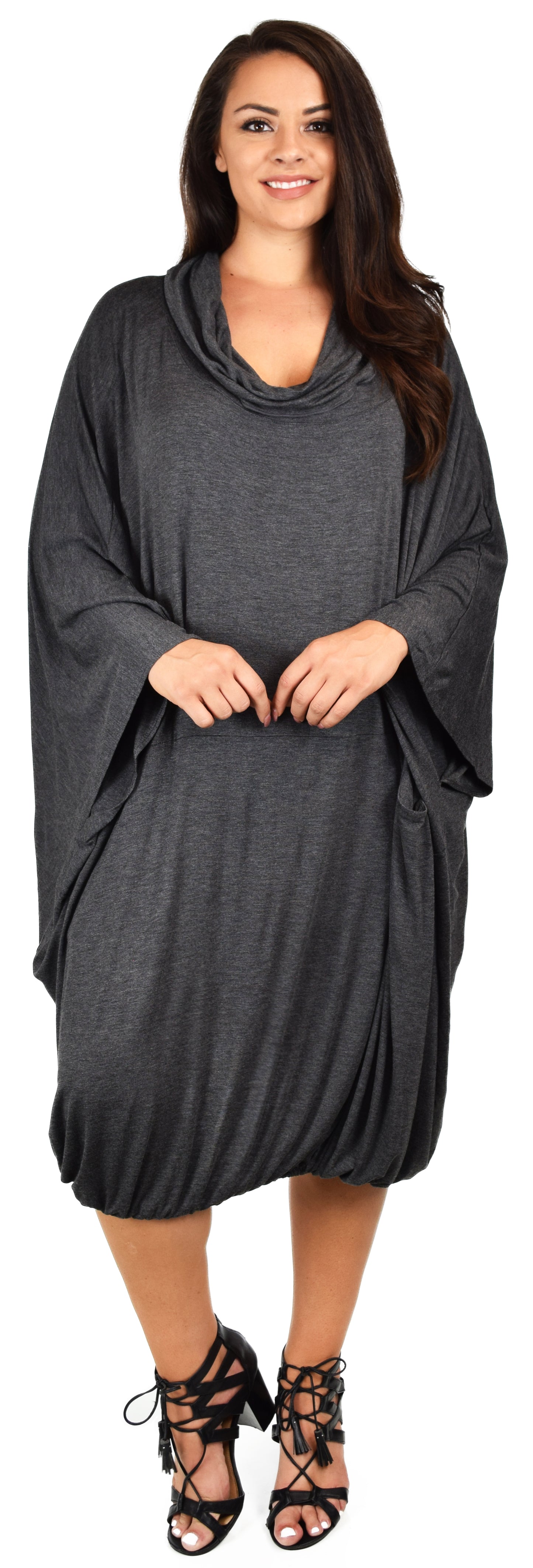 New Cowl Neck Dress, Plus Size Dress, Curvy Dress, Over size Dress,  Lagen look  Dress. 1XL to 6XL, Plus size clothing