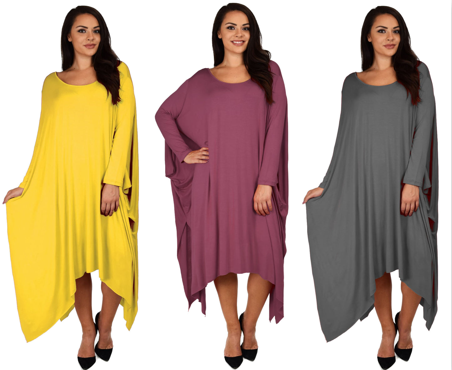 Plus Size Tunic Dress, Asymmetrical Tunic Dress, Comfortable Long Tunic Dress