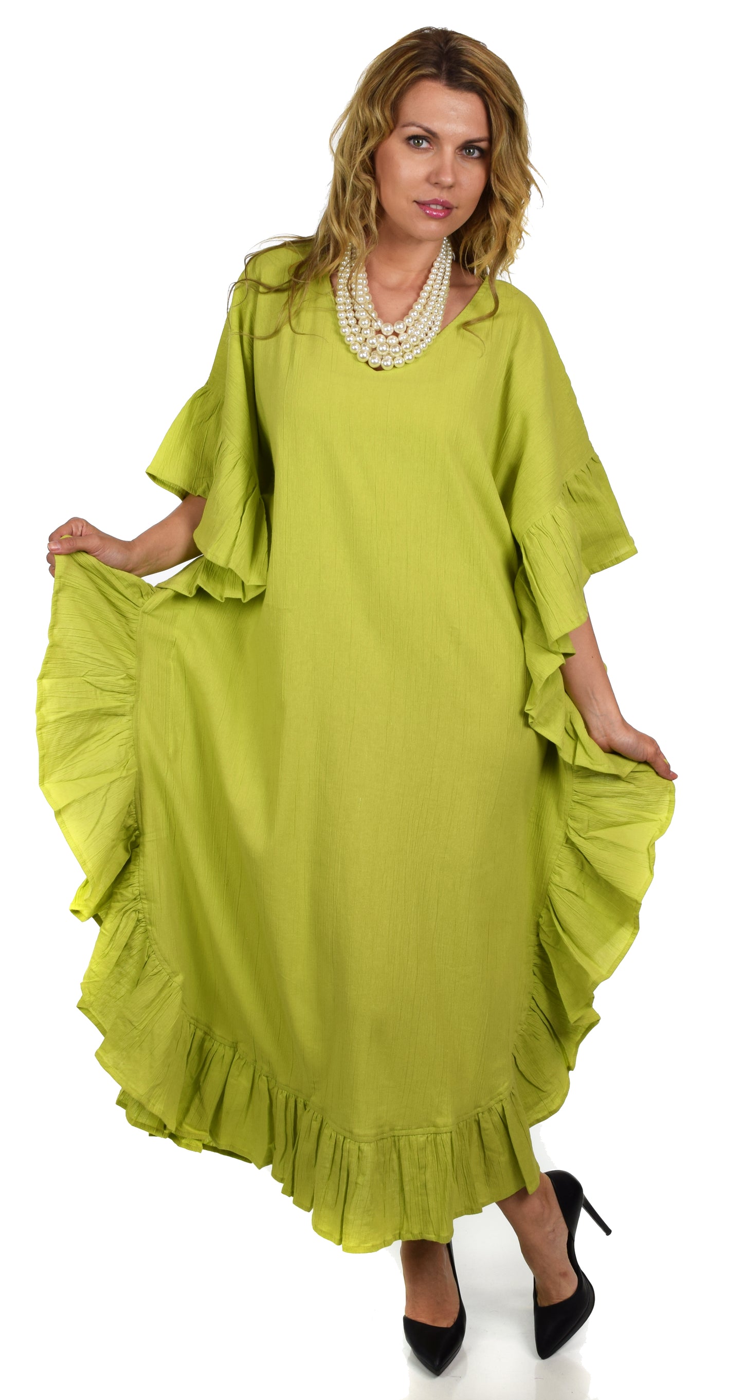 Cotton Gauze Caftan, All Natural Quality Soft Cotton Gauze Kaftan. Fits XL to 6X , Caftan Dress, Plus Size Caftan