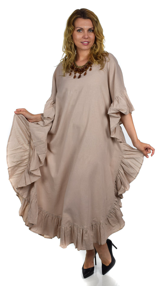 Cotton Gauze Caftan, All Natural Quality Soft Cotton Gauze Kaftan. Fits XL to 6X , Caftan Dress, Plus Size Caftan