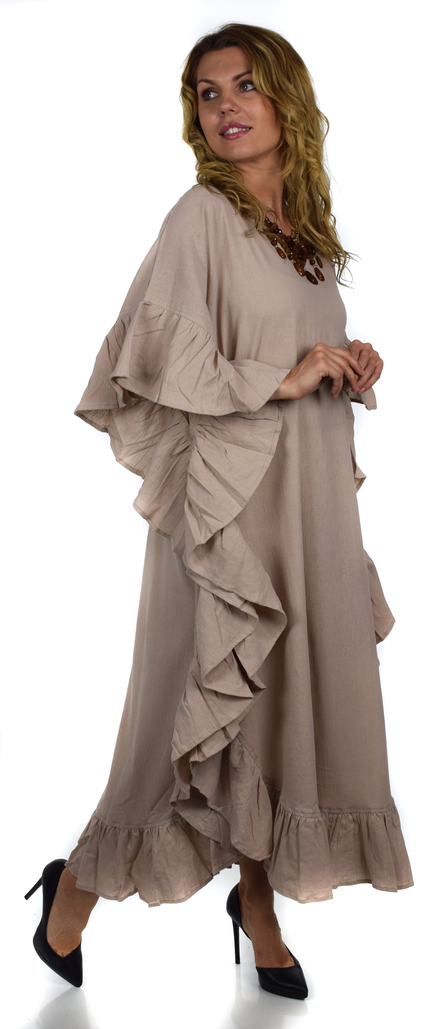 Cotton Gauze Caftan, All Natural Quality Soft Cotton Gauze Kaftan. Fits XL to 6X , Caftan Dress, Plus Size Caftan