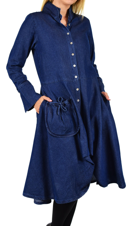 Denim Aristocratic, ComfyPlus Ultimate Designer Shirt,  Denim Shirt, Cotton Shirt,  European Shirt, Fashion Shirt,  Dress shirt,  Plus Size Shirt