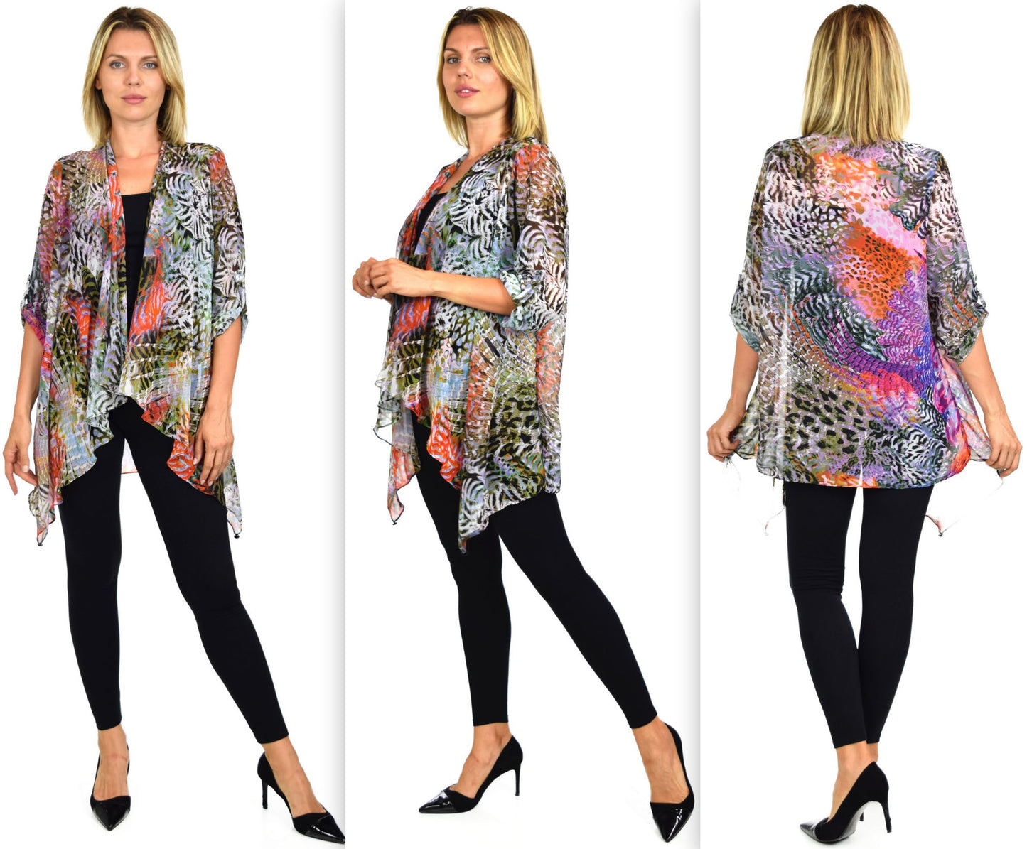 Dare2bstylish Duster, Exclusive Lagenlook Duster, Printed Jacket, Plus size duster, Printed cover up, M to 3XL, Party Wear, Offce Wear