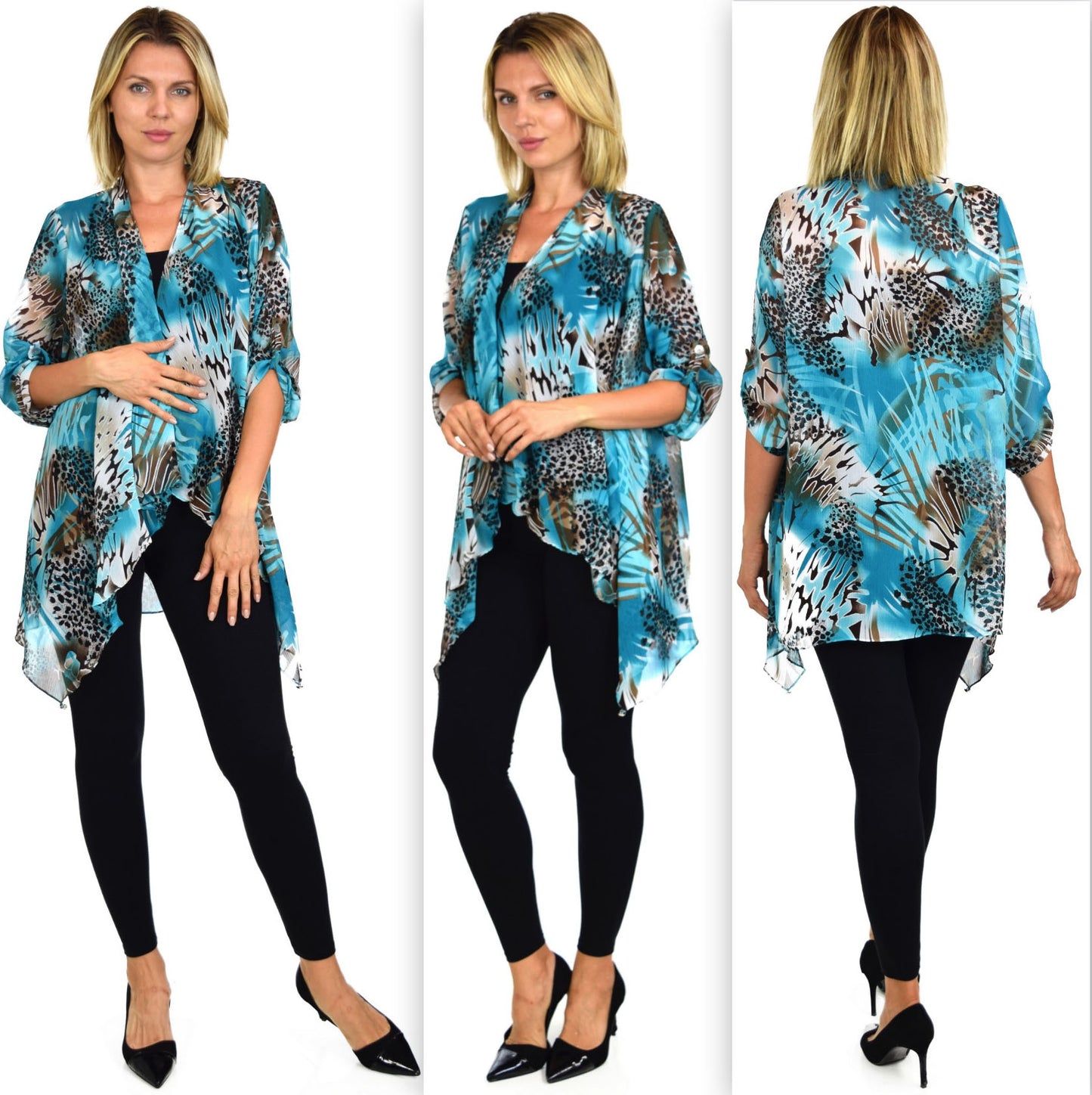 Dare2bstylish Duster, Exclusive Lagenlook Duster, Printed Jacket, Plus size duster, Printed cover up, M to 3XL, Party Wear, Offce Wear