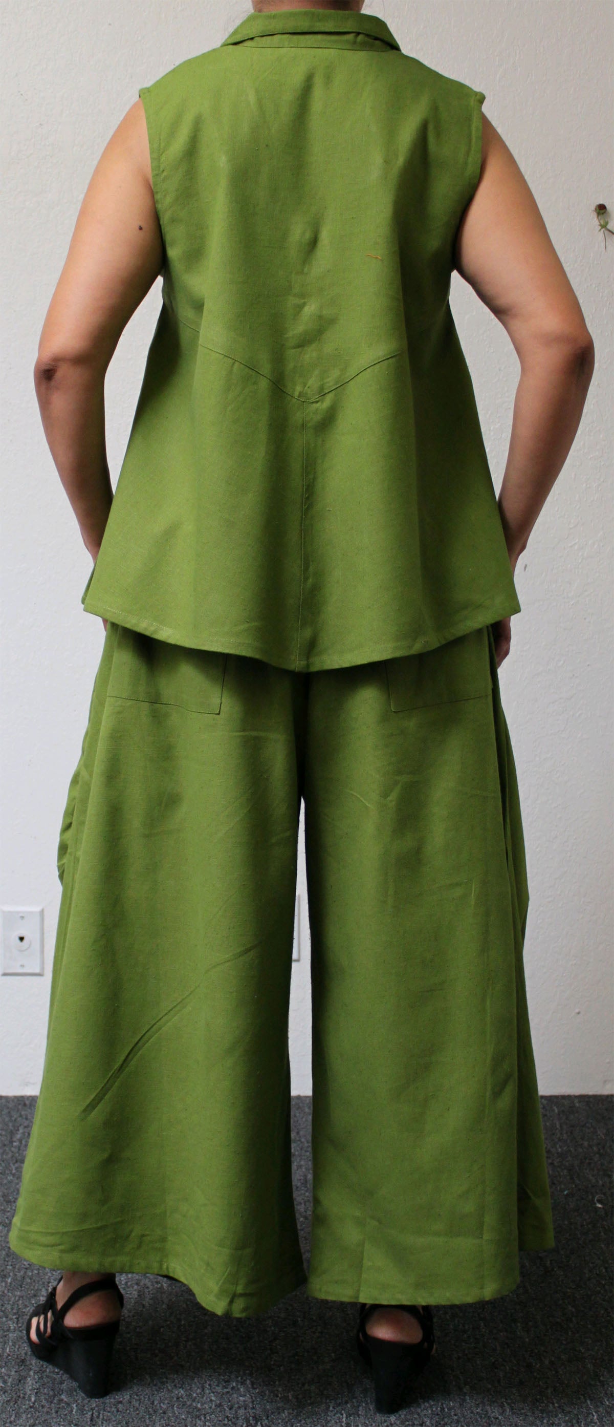 Designer Pant set, Cotton Pant Set , Lagenlook Pant Set, Slub Cotton Pants set, Women Pant Set, Boho Pant Set, Relaxed pant set