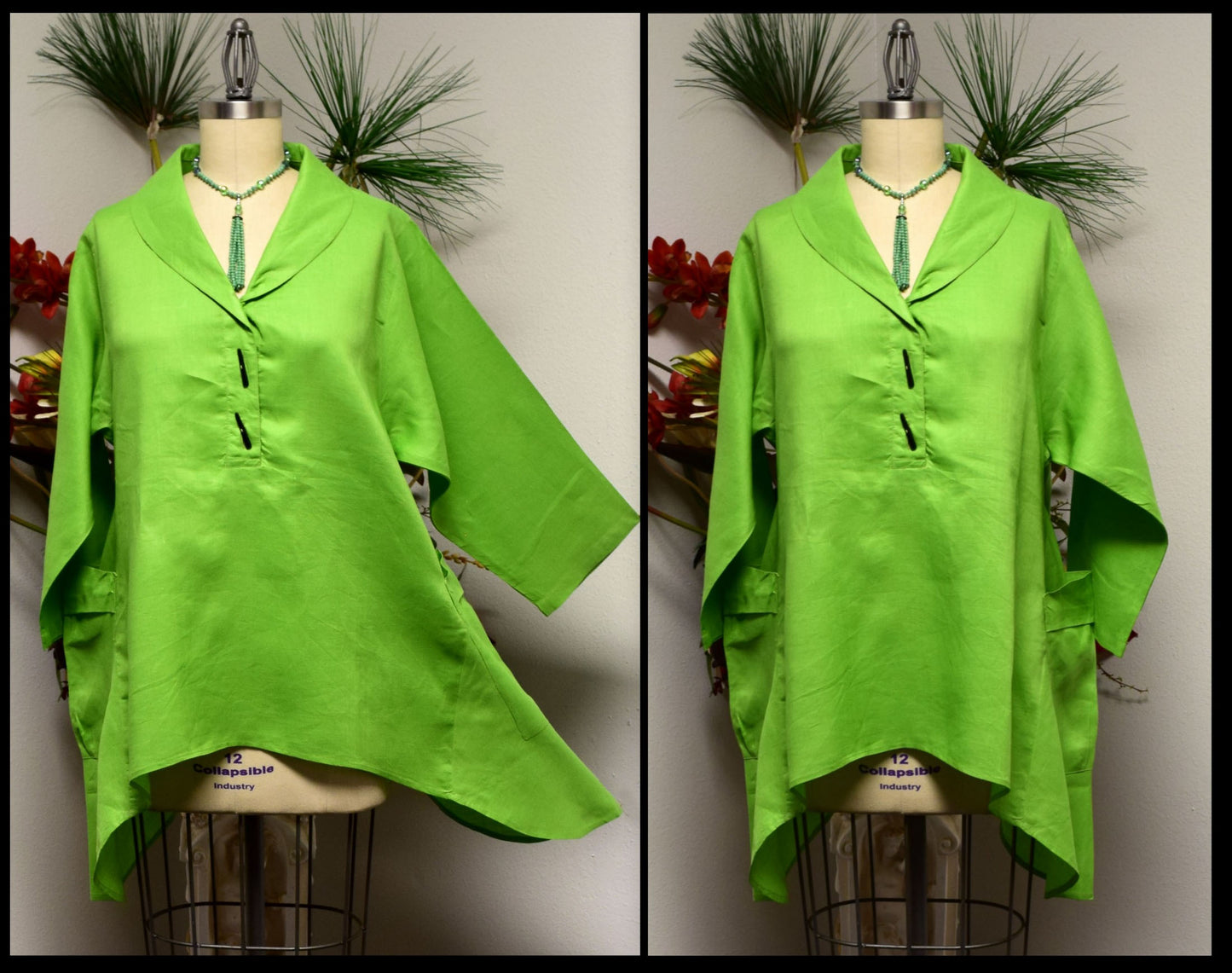 Linen Blouse, Linen Tunic, Plus Size Tunic, Asymetrical Tunic, Lagenlook Tunic, Plus size tunic top M TO 3XL