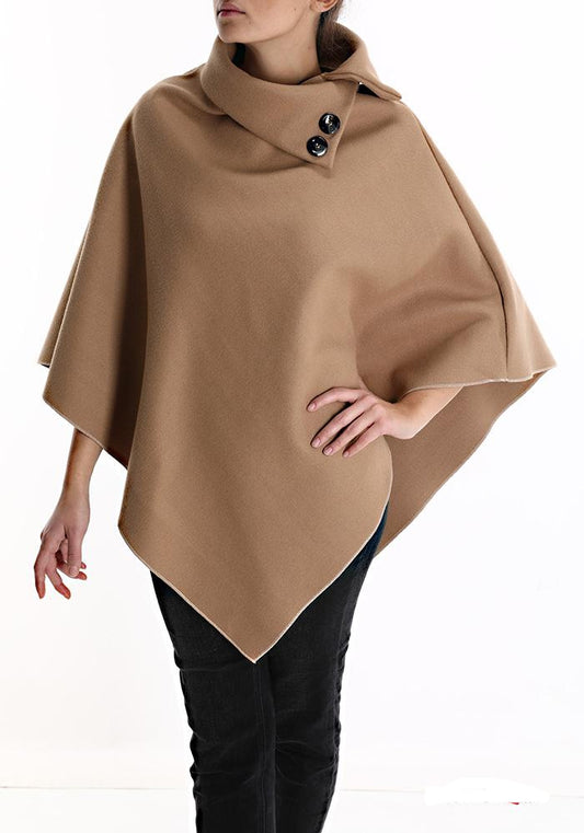 Polywool One size Designer Cape Poncho, Women winter cape