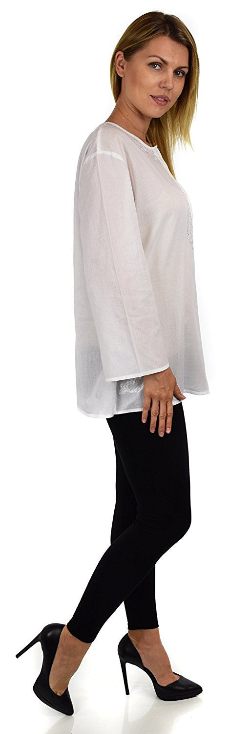 Embroidered Summer Tunic, Ombre dyed Tunic, Tie Dye Ombre Blouse, women Tie dye Shirt Top Regular and Plus Sizes