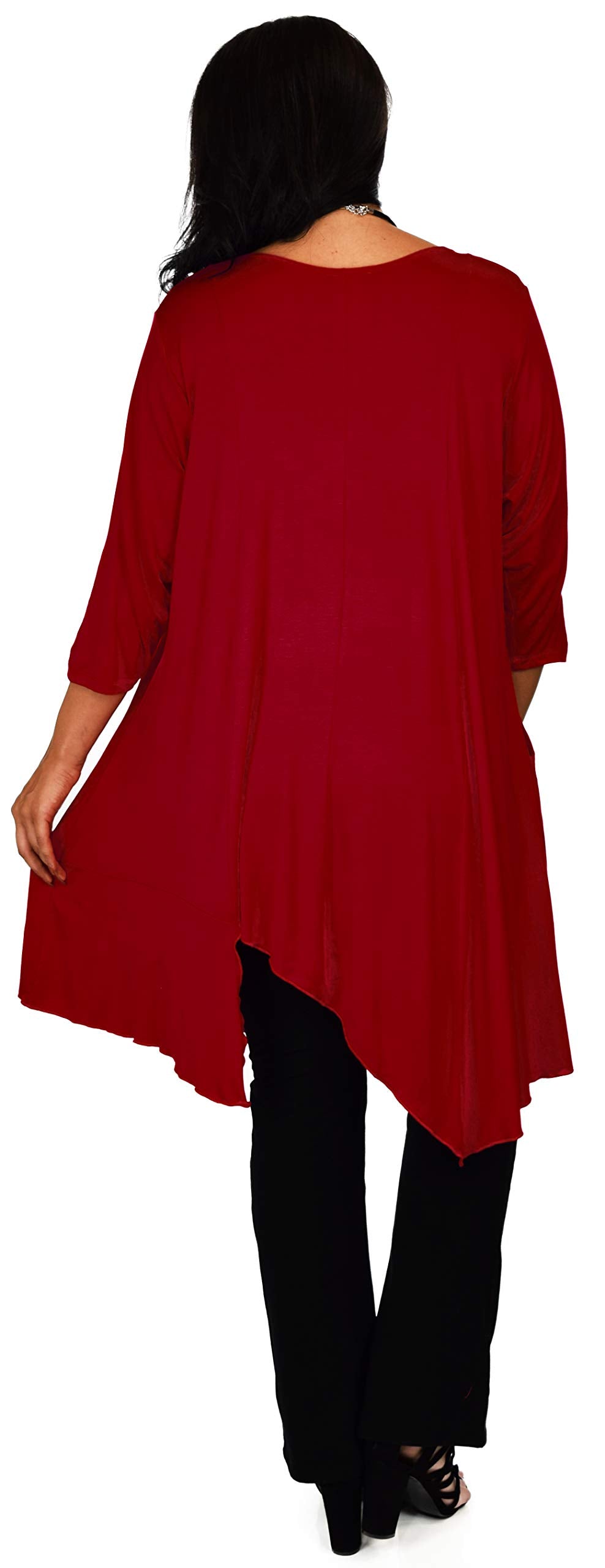 Plus Size Tunic, Full figured tunic, Summer Tunic,  Asymmetrical Tunic, Long Tunic, Designer Tunic, Women Tunic