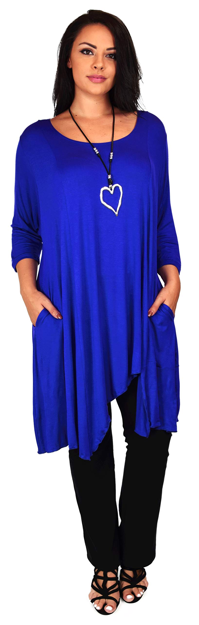 Plus Size Tunic, Full figured tunic, Summer Tunic,  Asymmetrical Tunic, Long Tunic, Designer Tunic, Women Tunic
