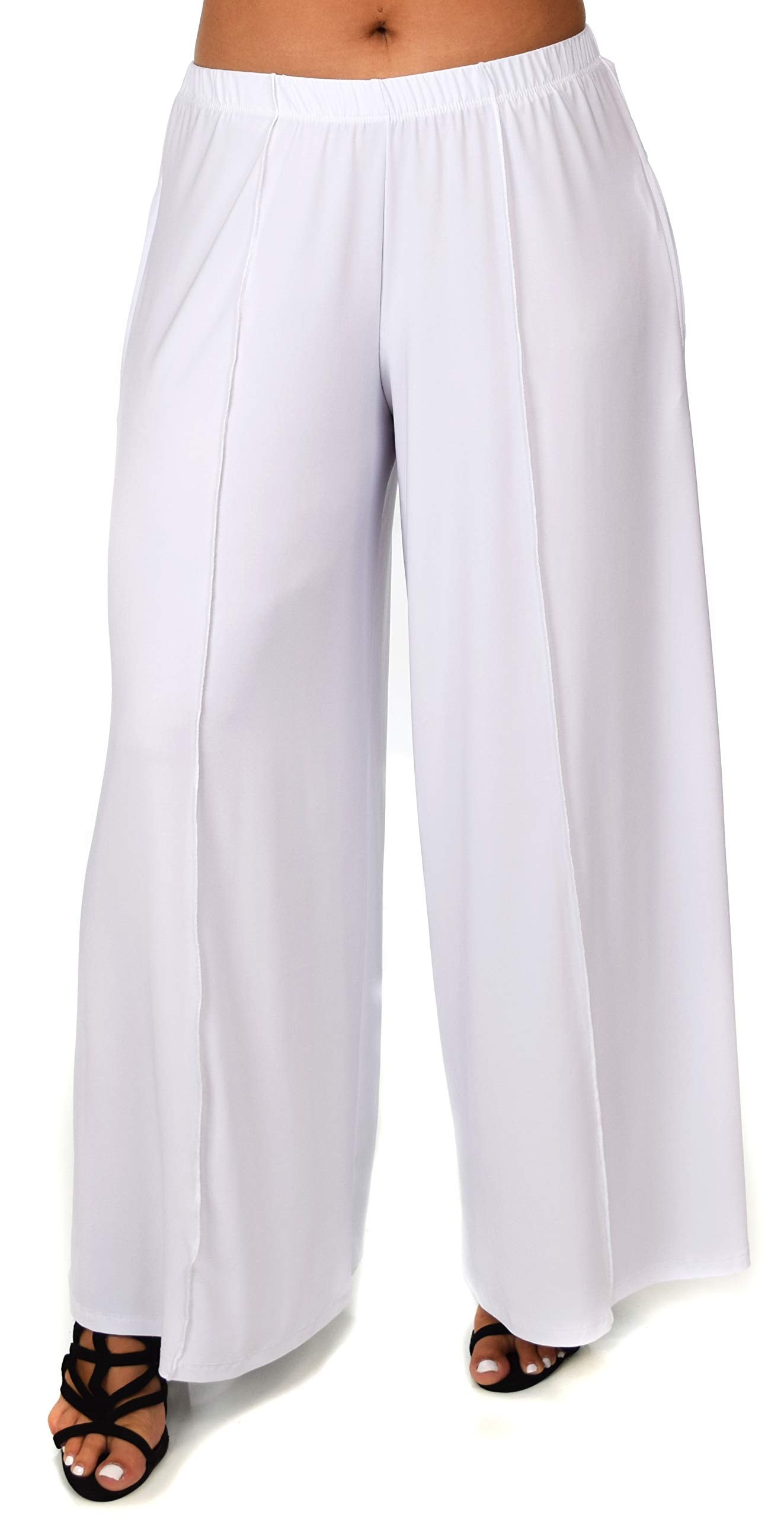 Relaxed fit, Pants, Wrinkleproof Pants, Plus Size Pants, Loose Fitting Boho Palazzo Pants with side pockets