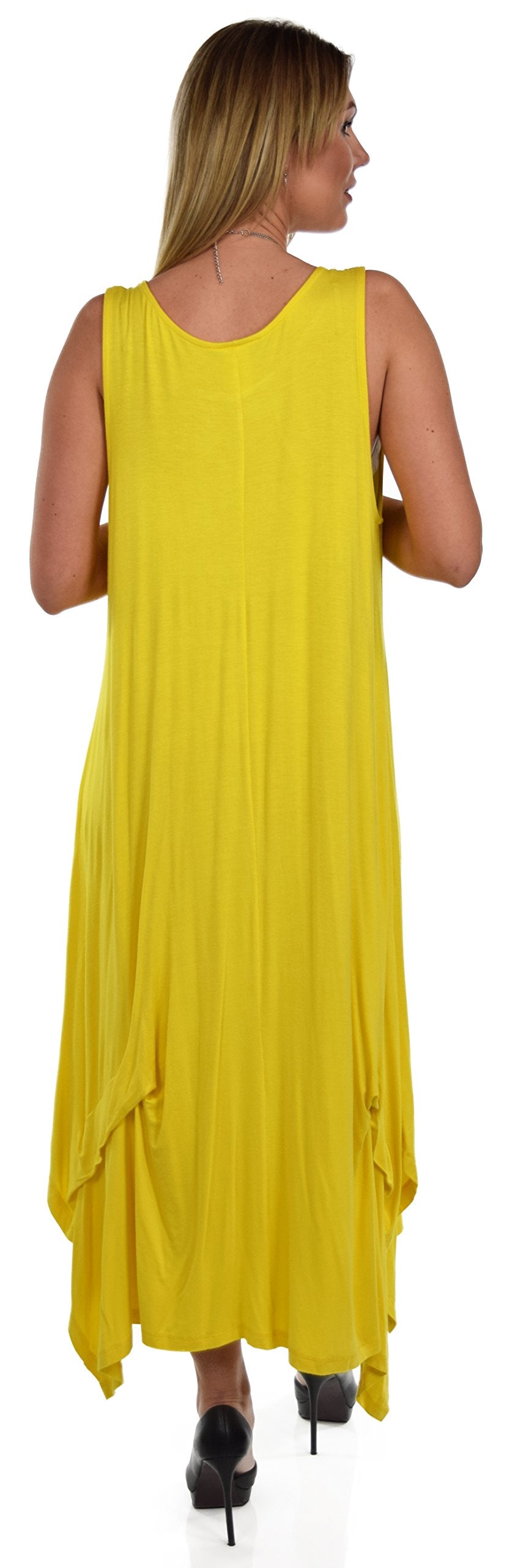 Sleeveless Loose Fitting Maxi Summer Dress in Plus Sizes