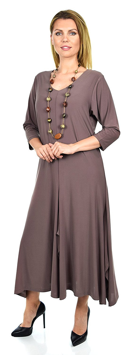 Versatile Swing Dress Plus Size Quirky Loose Fitting