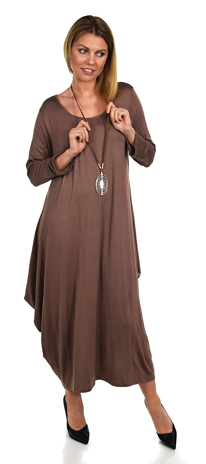 Lagenlook Plus Size Summer Dress Quirky Loose Fitting