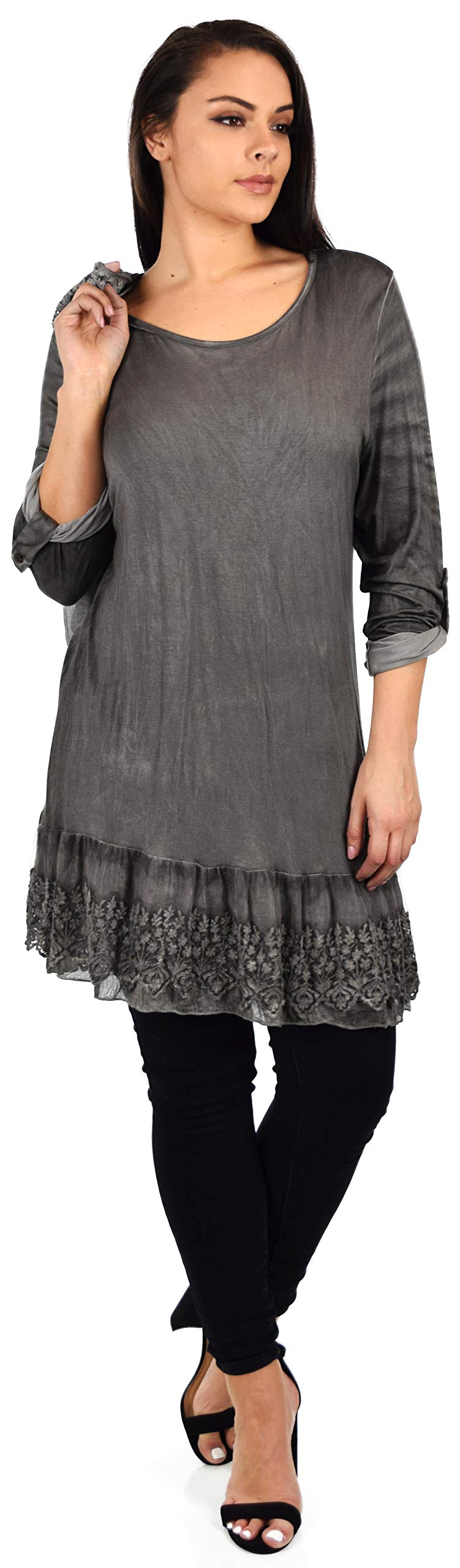 Dare2bStylish Lace Top, Women Lace tunic, Plus Size Lace Tunic, Plys size lace Blouse 2pc tunic set, Top + Vest Set