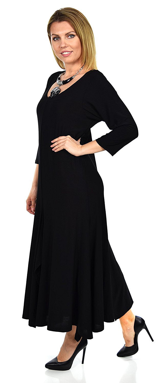 Versatile Swing Dress Plus Size Quirky Loose Fitting