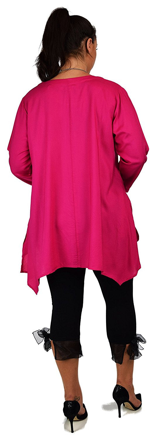 Artsy Tunic, Lagenlook Tunic,  Asymmetrical Tunic, Plus size clothing , Plus size tunic, Tunic with 3 Pockets . Size L/XL- 1XL/2XL- 3XL/4XL