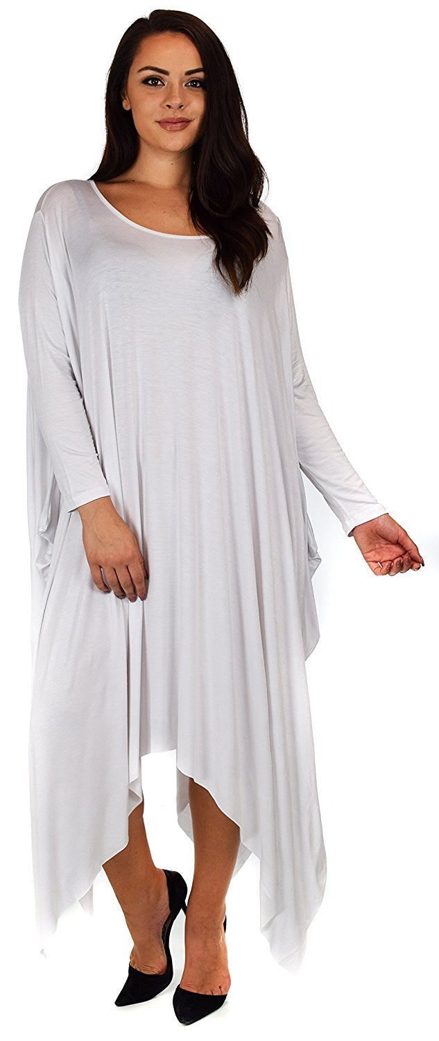 Plus Size Tunic Dress, Asymmetrical Tunic Dress, Comfortable Long Tunic Dress