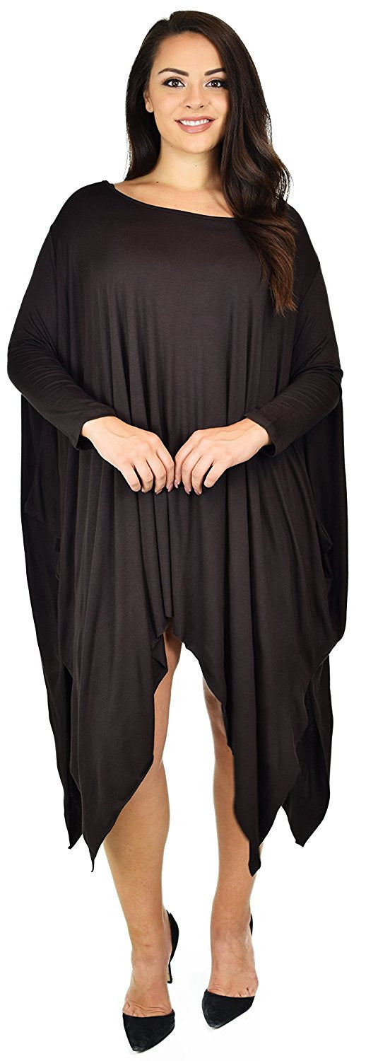 Plus Size Tunic Dress, Asymmetrical Tunic Dress, Comfortable Long Tunic Dress