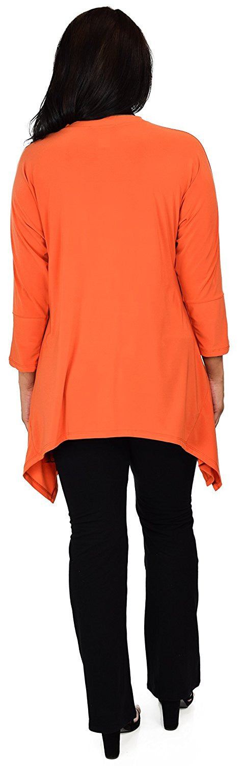 Summer Asymmetrical Fishtail Swing Tunic Shirt Top
