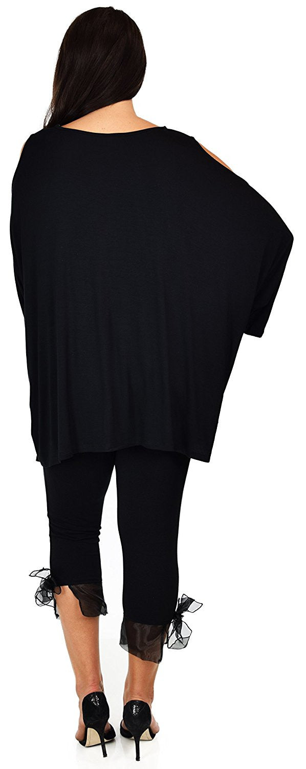 Versatile Tunic Cold shoulder Tunic, Summer Tunic,Plus size Clothing, Lagenlook Top, Plus size Top, Comfortable and Trendy Fits up to 5xl