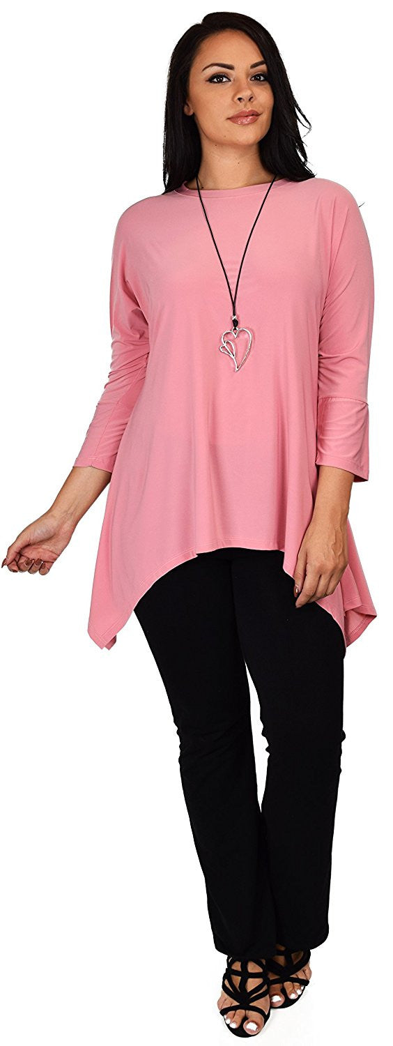 Summer Asymmetrical Fishtail Swing Tunic Shirt Top