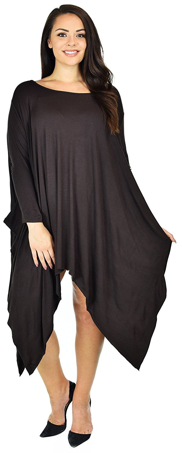 Plus Size Tunic Dress, Asymmetrical Tunic Dress, Comfortable Long Tunic Dress