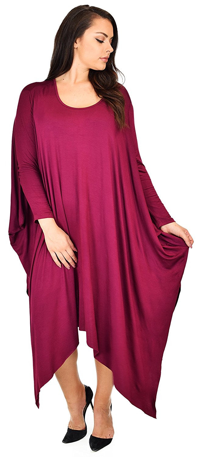 Plus Size Tunic Dress, Asymmetrical Tunic Dress, Comfortable Long Tunic Dress
