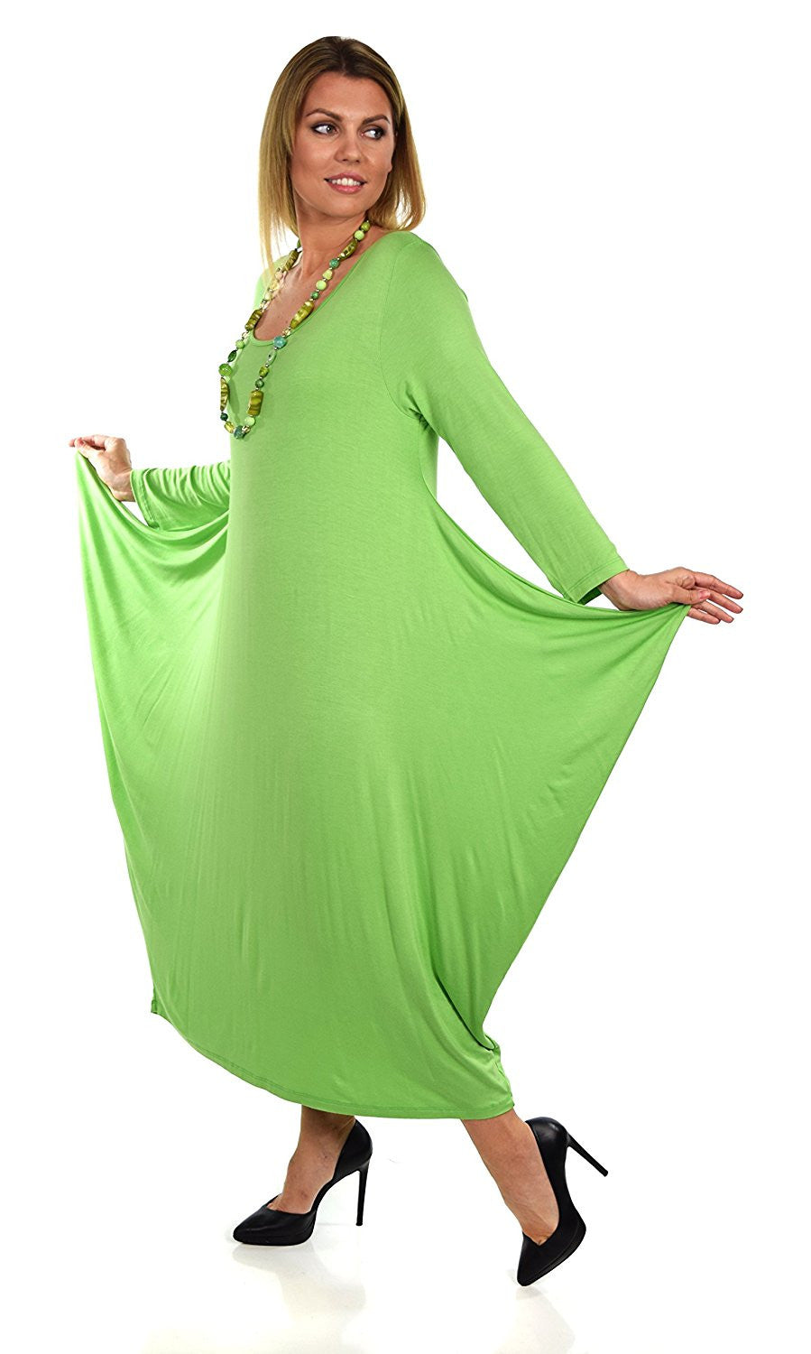Lagenlook Plus Size Summer Dress Quirky Loose Fitting