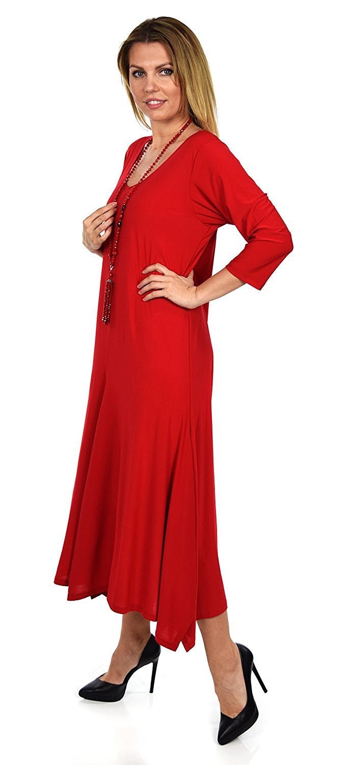 Versatile Swing Dress Plus Size Quirky Loose Fitting