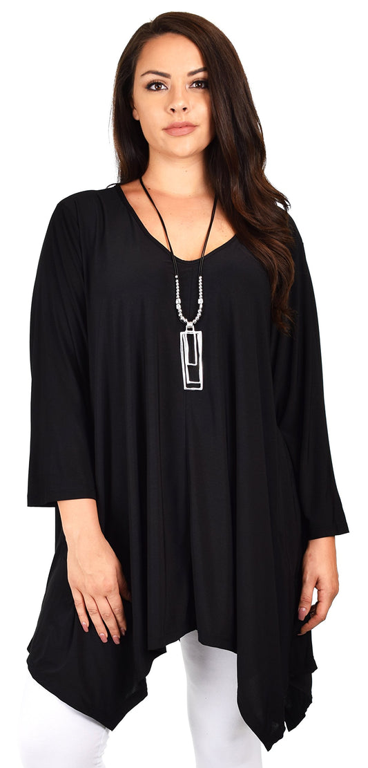Comfyplus Tunic, Versatile and Oversize Tunic, lagen look Tunic,  Plus size tunic with side pockets. Fits 1XL/2XL/3XL
