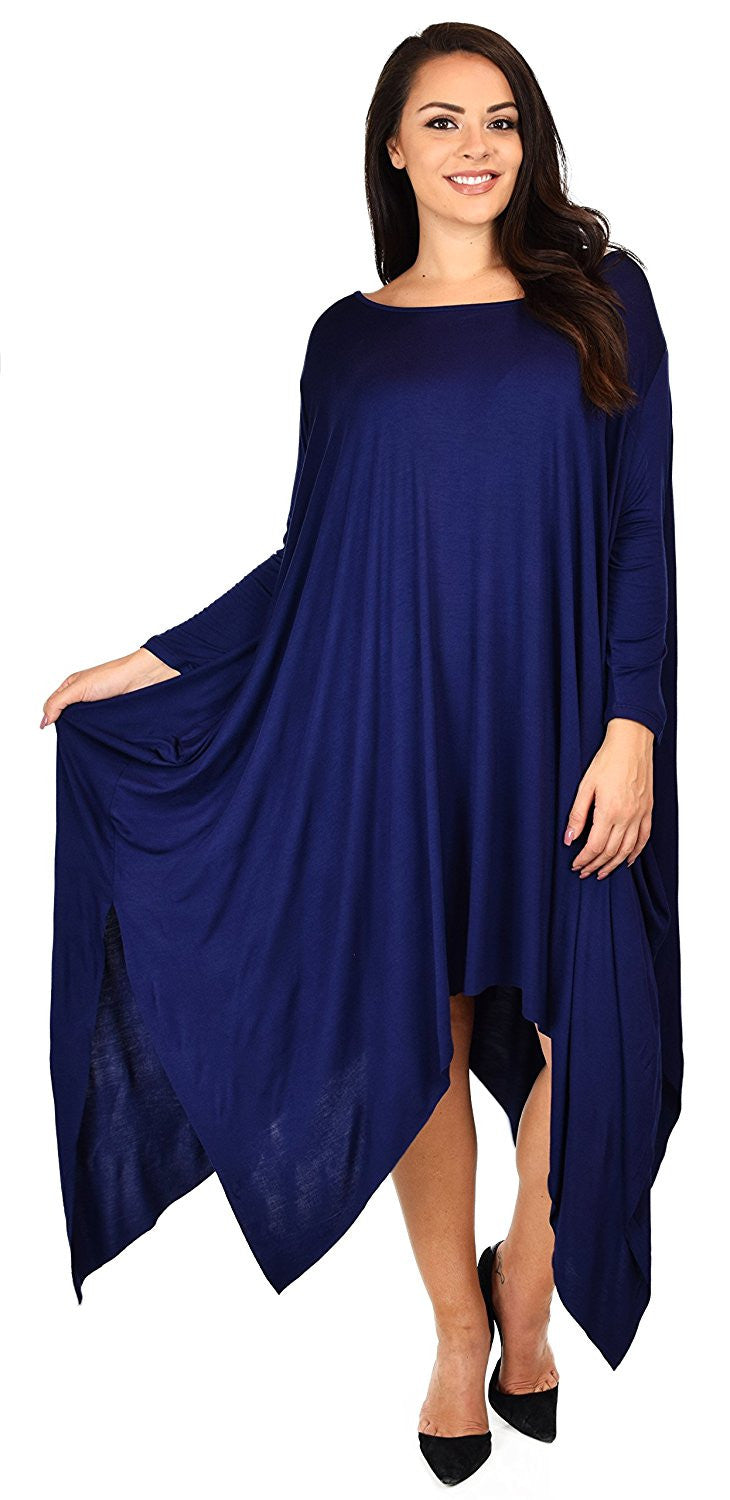 Plus Size Tunic Dress, Asymmetrical Tunic Dress, Comfortable Long Tunic Dress