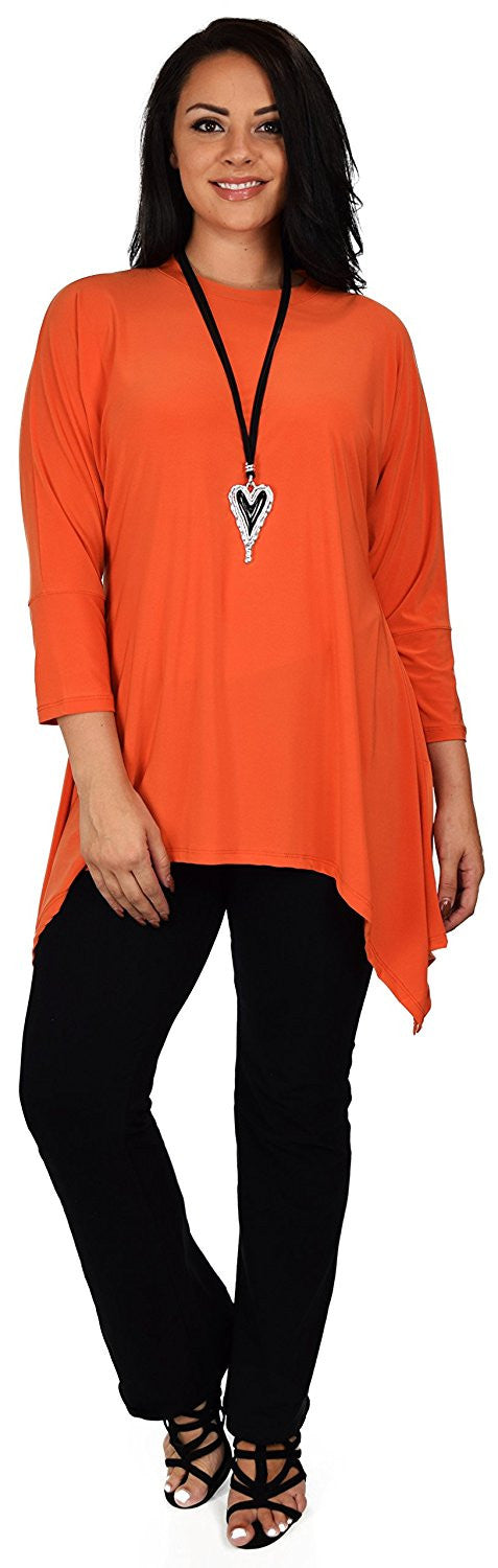 Summer Asymmetrical Fishtail Swing Tunic Shirt Top