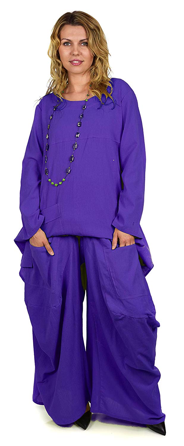 Dare2bStylish Pant set, Women 2 Piece pant set, lagenlook pant set, Cotton Gauze Pants Set,  Summer Outfit Regular and Plus Size