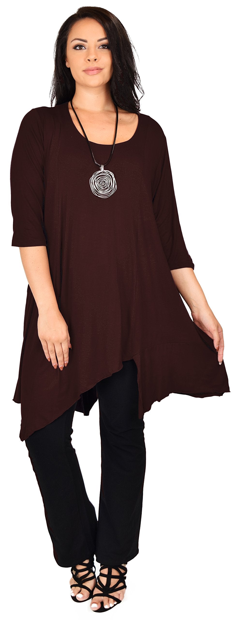 Plus Size Tunic, Full figured tunic, Summer Tunic,  Asymmetrical Tunic, Long Tunic, Designer Tunic, Women Tunic