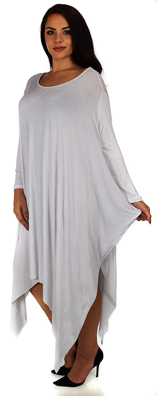 Plus Size Tunic Dress, Asymmetrical Tunic Dress, Comfortable Long Tunic Dress