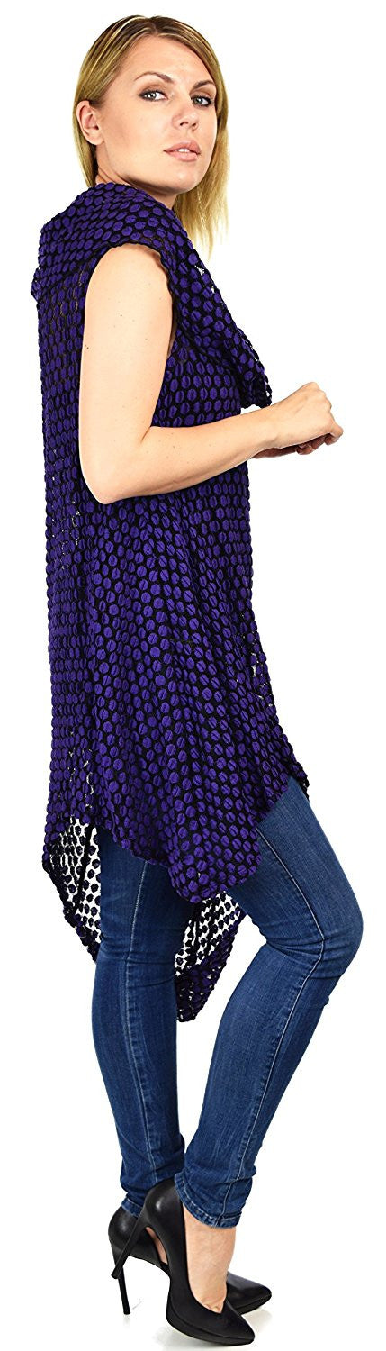 Asymmetrical Cowl Neck Tunic Dress Blouse Top Reg & Plus Sizes