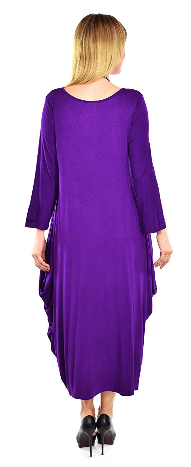 Lagenlook Plus Size Summer Dress Quirky Loose Fitting