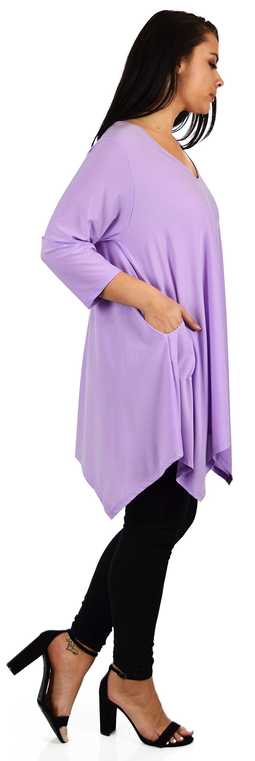 Comfyplus Tunic, Versatile and Oversize Tunic, lagen look Tunic,  Plus size tunic with side pockets. Fits 1XL/2XL/3XL