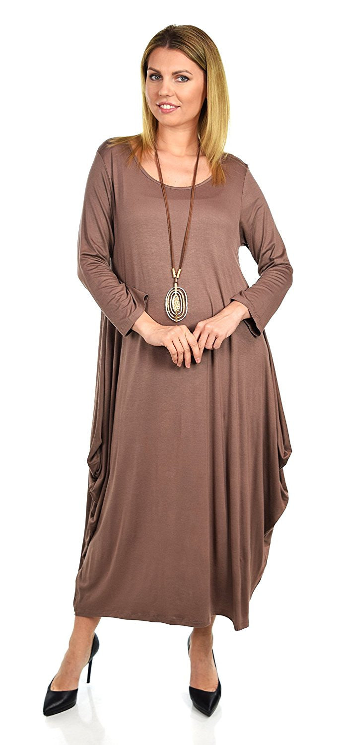 Lagenlook Plus Size Summer Dress Quirky Loose Fitting