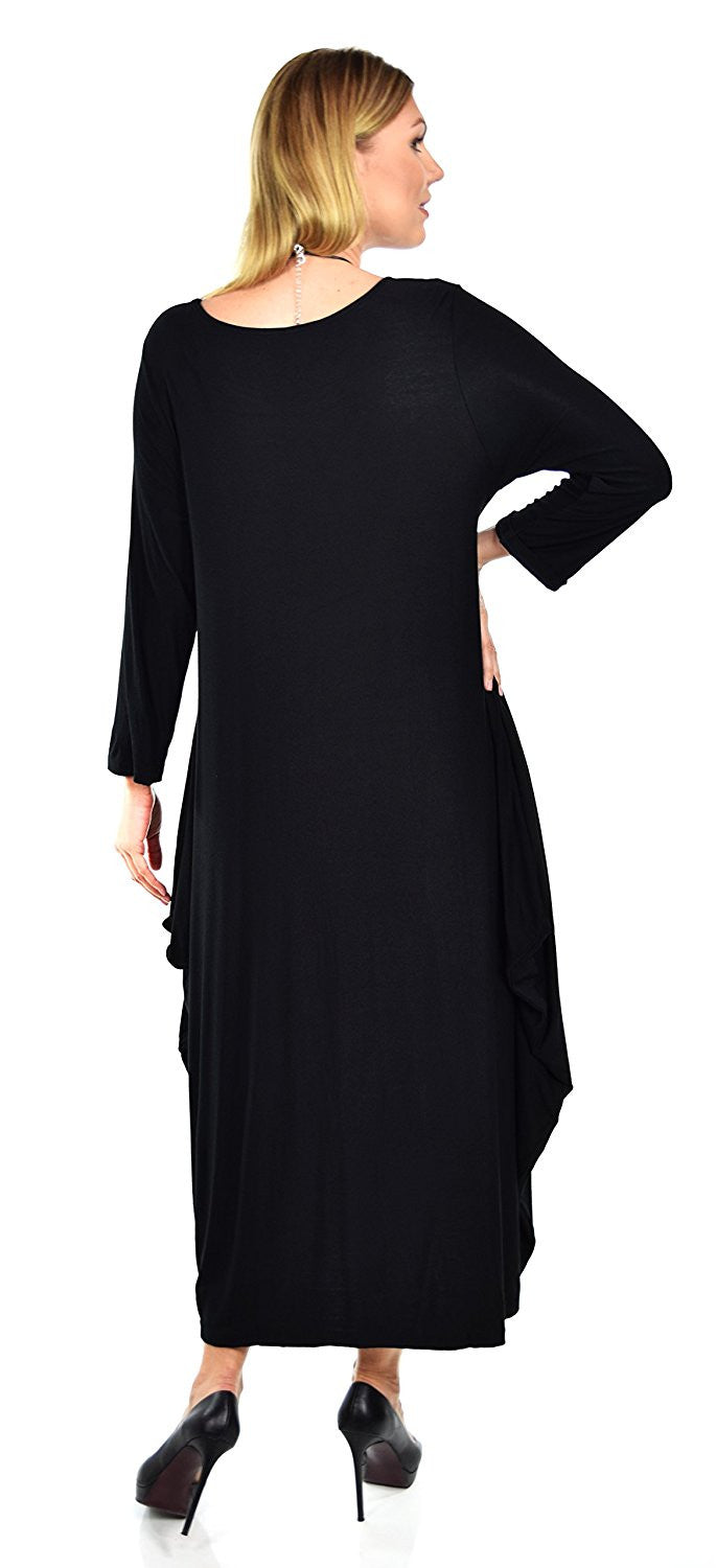 Lagenlook Plus Size Summer Dress Quirky Loose Fitting