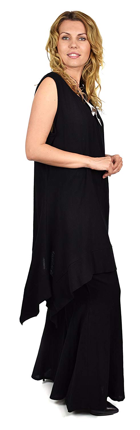 Dare2bStylish Women 2 Piece Summer Top & Flared Pants Set Outfit in Plus Sizes