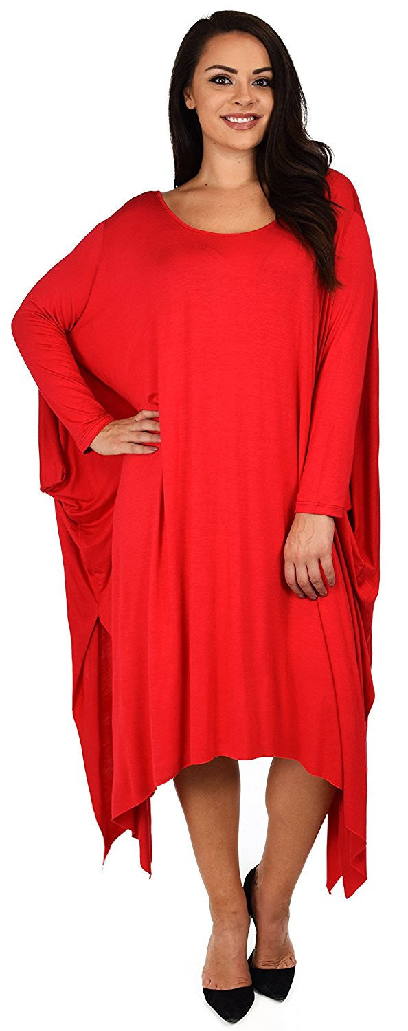 Plus Size Tunic Dress, Asymmetrical Tunic Dress, Comfortable Long Tunic Dress