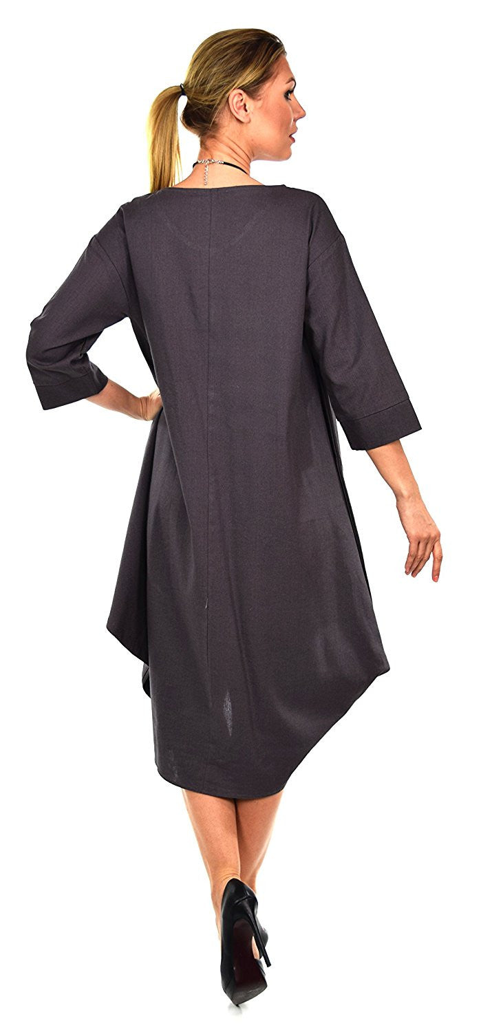 Linen Dress, Designer Linen Dress, Quirky Linen Dress, Lagenlook Linen Dress, Balloon Dress