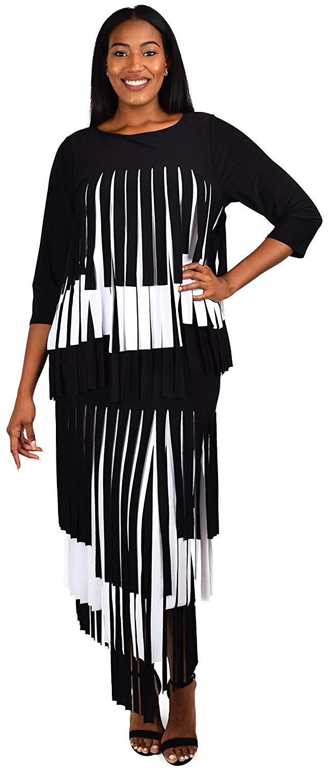 Dare2bStylish Women 2 Piece Car Wash Skirt Set Maxi Dress Outfit | Reg & Plus Sizes