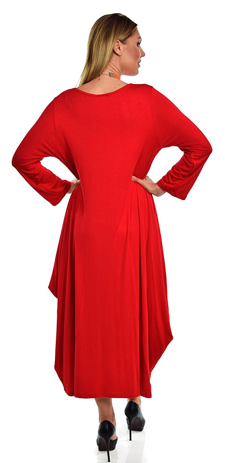 Lagenlook Plus Size Summer Dress Quirky Loose Fitting
