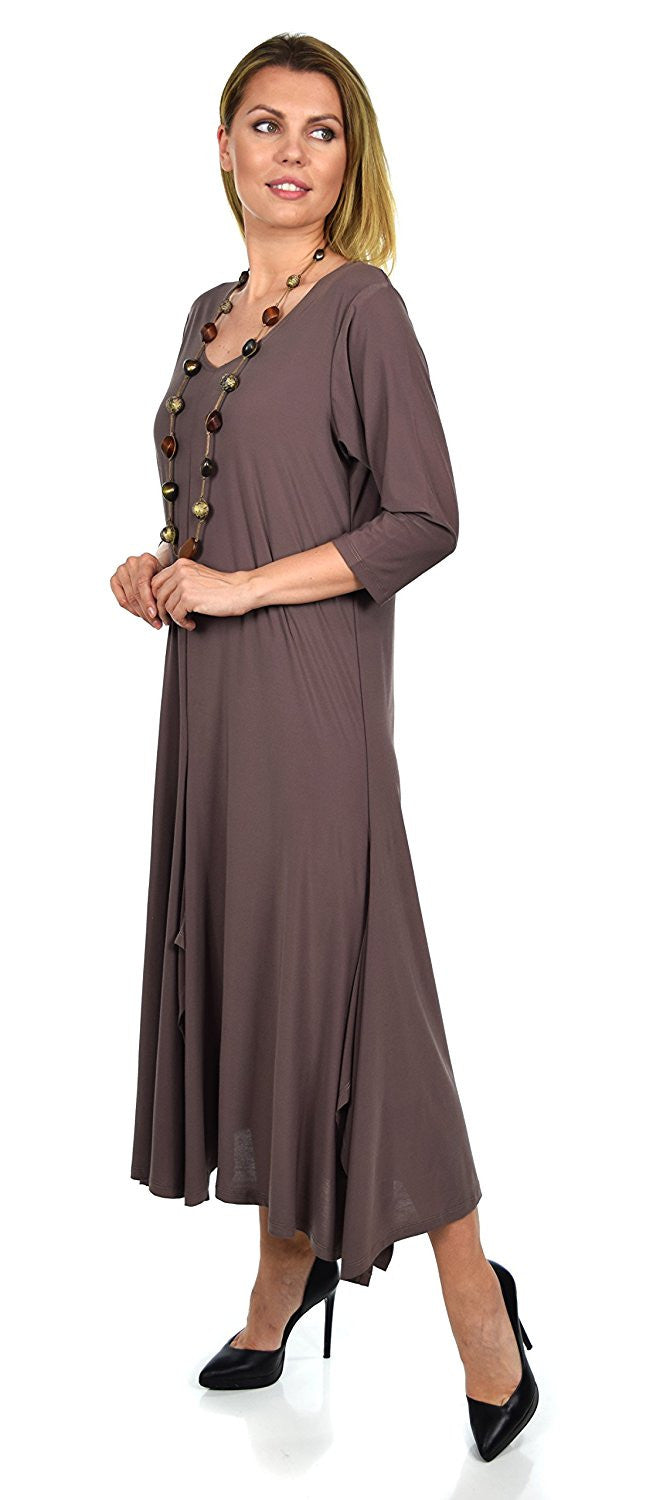 Versatile Swing Dress Plus Size Quirky Loose Fitting