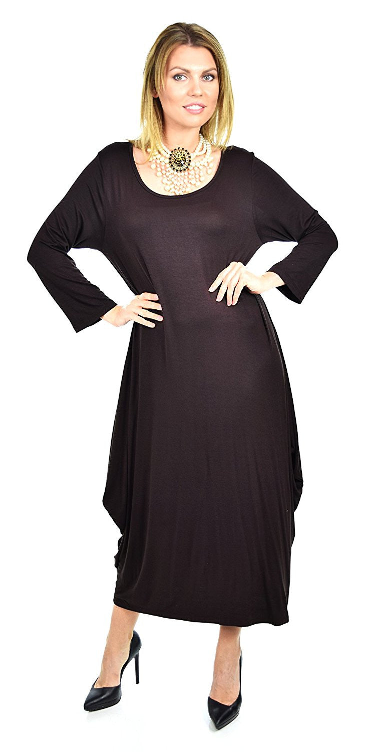 Lagenlook Plus Size Summer Dress Quirky Loose Fitting